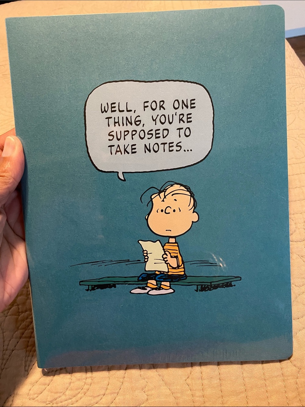 NWT Moleskine Teal Peanuts Linus journal